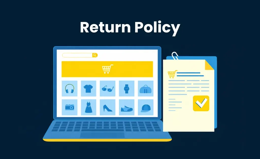A website’s return policy 
