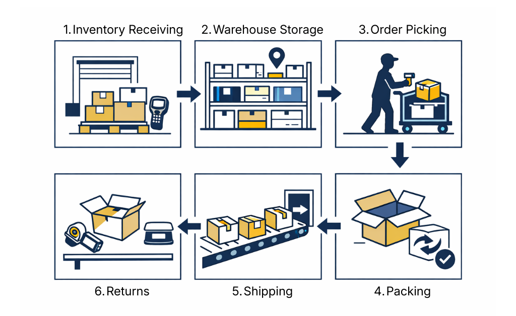 Multiple stages of fulfillment