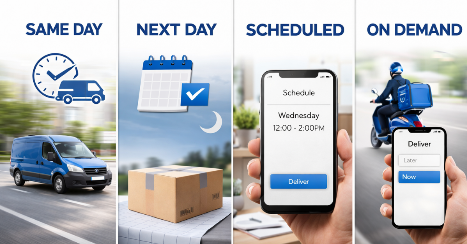 Last Mile Delivery in Canada- same day, next day, scheduled, and on demand