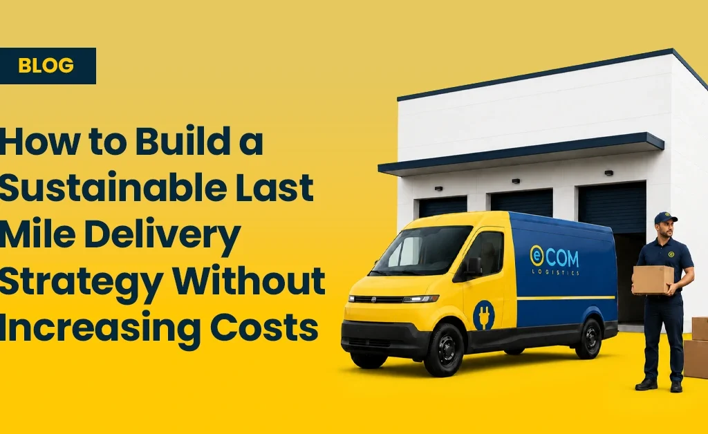 Sustainable Last Mile Delivery Strategy blog cover by Ecom Logistics