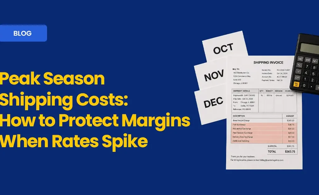 Peak Season Shipping Cost Checklist: What to Have in Place Before October Ecom Logistics blog cover