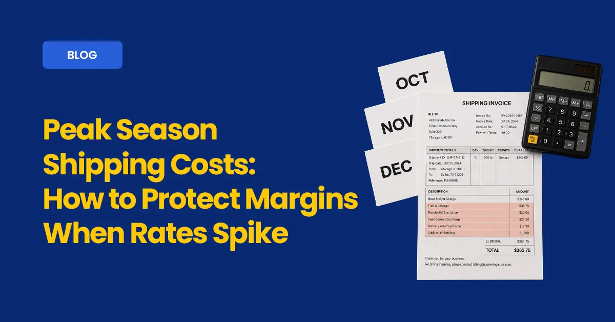 Peak Season Shipping Cost Checklist: What to Have in Place Before October Ecom Logistics blog cover